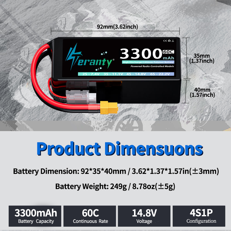 TERANTY 4S 3300mAh Lipo-Akku 1 – Drone Battery 3S Bewertung und Preis