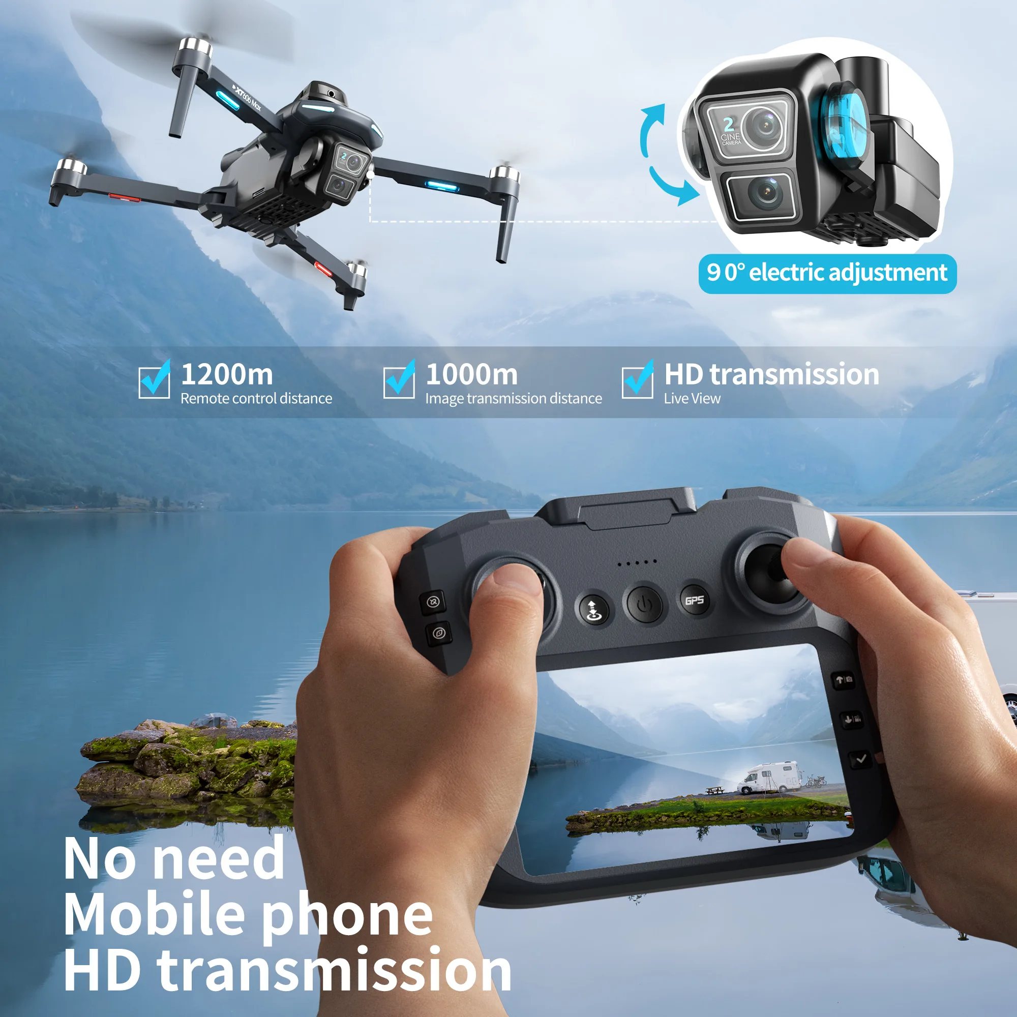Original XT606 MAX GPS-Drohne  – Jjrc Drone X12 Bewertung und Preis